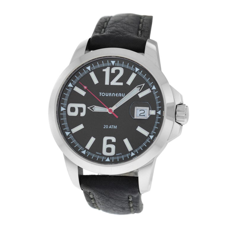 Authentic Men’s Tourneau Seapearl Stainless Steel Quartz 20ATM Watch