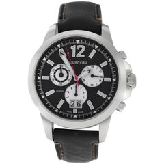 Authentic Men's Tourneau Steel Chronograph Quartz Date Watch