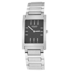 Authentic Men's Unisex Hermes Tandem Steel Quartz Watch