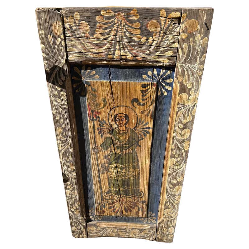 Spanish Colonial Mexican Folk Art Ex-Voto Retablo Painting Catholic ...