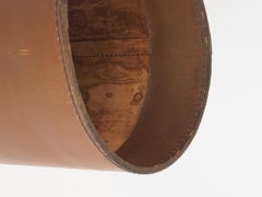 Authentic Mid-Century Carl Auböck Leather Wastepaper Basket/Bin