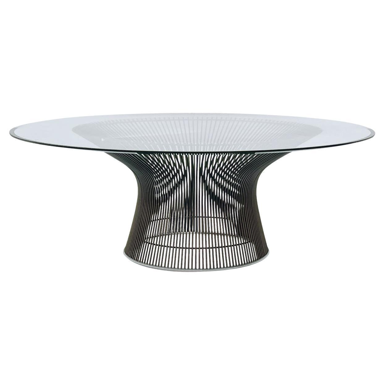 Authentic Mid-Century Modern Coffee Table by Warren Platner for Knoll in Bronze