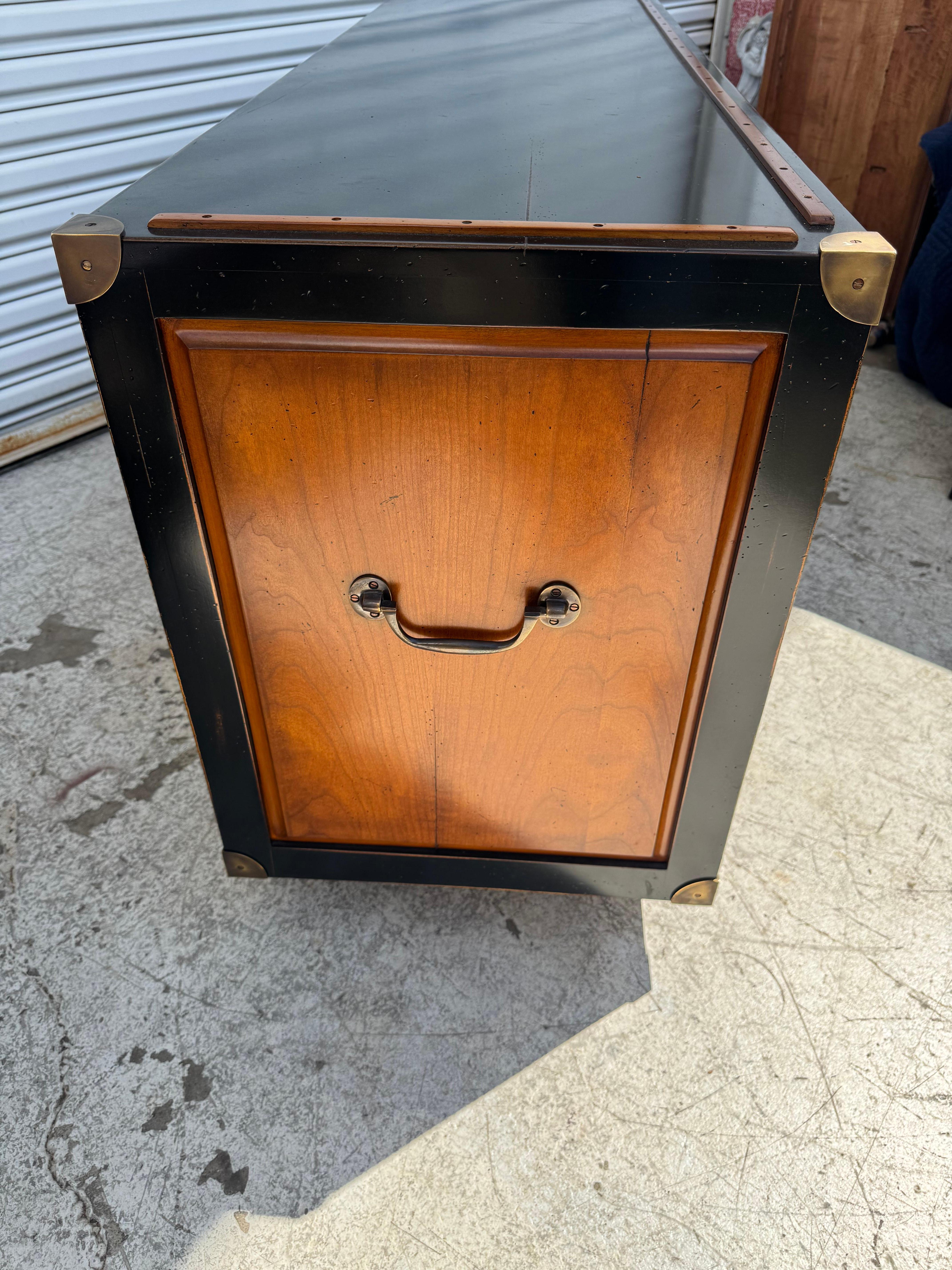 Contemporary Authentic Models 2 Toned Entertainment Center For Sale