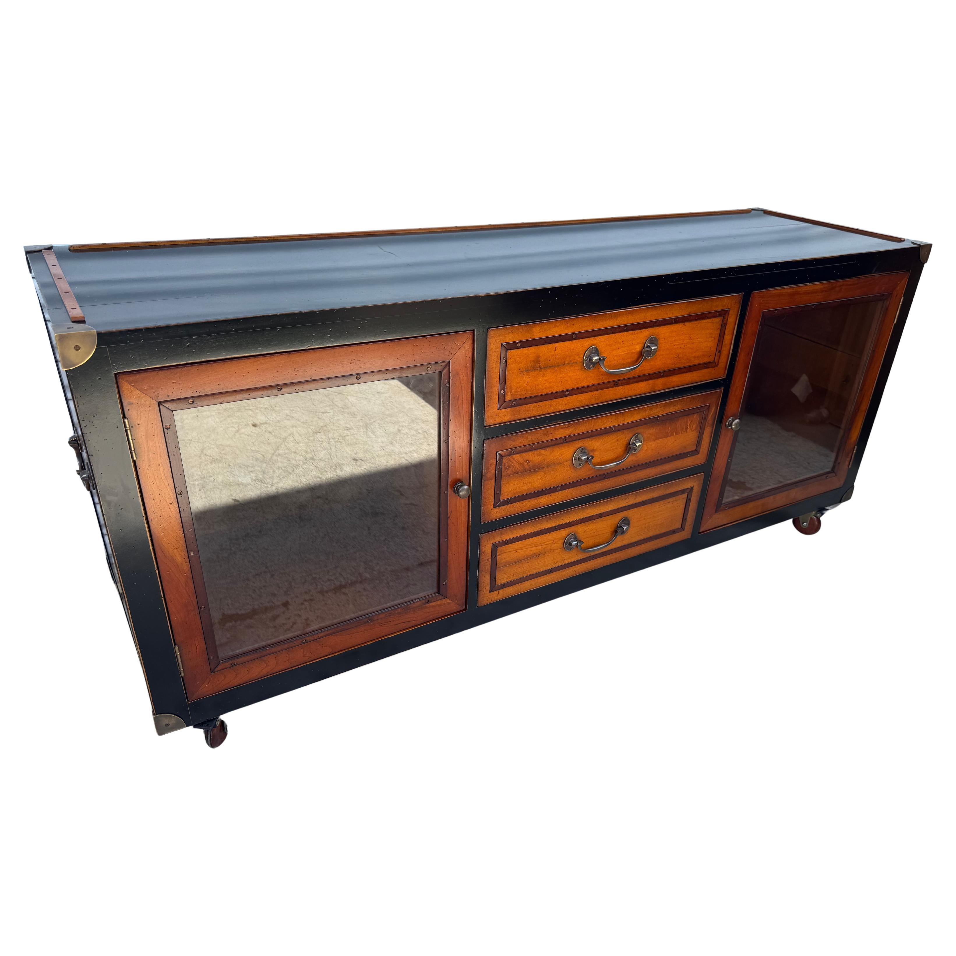 Authentic Models 2 Toned Entertainment Center For Sale