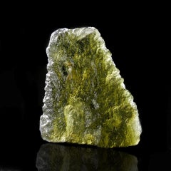 Météorite moldavite authentique – Tectite naturelle de 8 g provenant de la République tchèque
