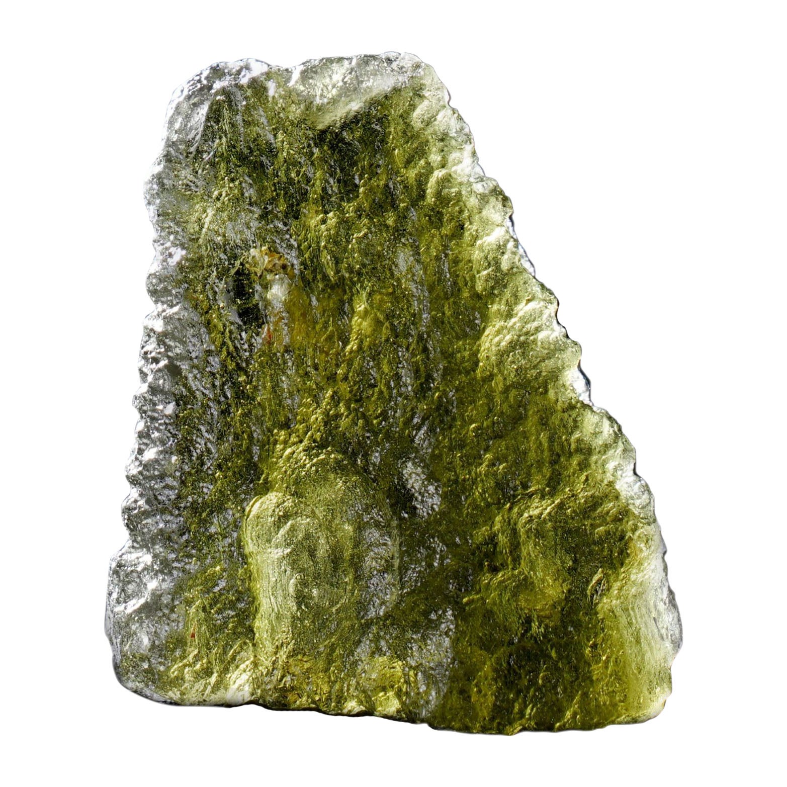 Authentic Moldavite Meteorite – 8g Natural Tektite from the Czech Republic For Sale