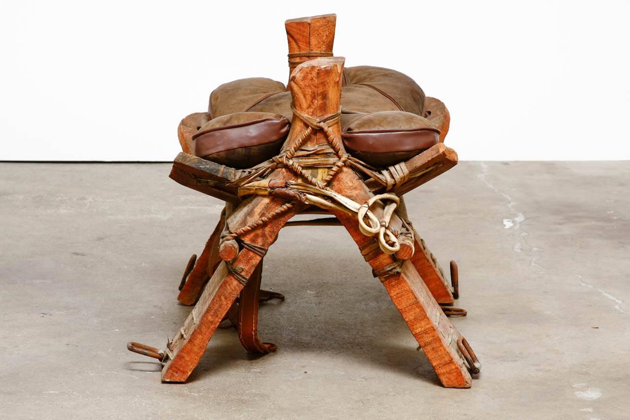 camel saddle stool history