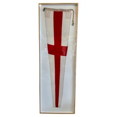 Authentic Nautical Signal Flag from 1940's Framed Professionally