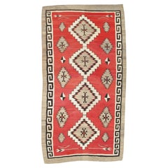 Authentic Navajo Rug c.1920 – Handwoven Native American Textile Geometric Design Antique Authentic Navajo Rug c.1920 – Handwoven Native American Textile Geometric Design