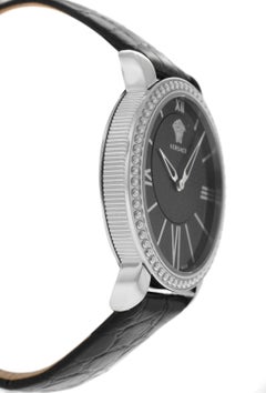 Original neue Versace Krios Quarz-Uhr aus Edelstahl