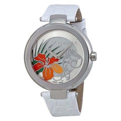 Used Authentic New Versace Mystique Hibiscus I9Q99D1HI S001 Quartz Watch