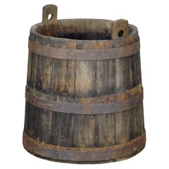 Authentic oak storage barrel, circa 1910
