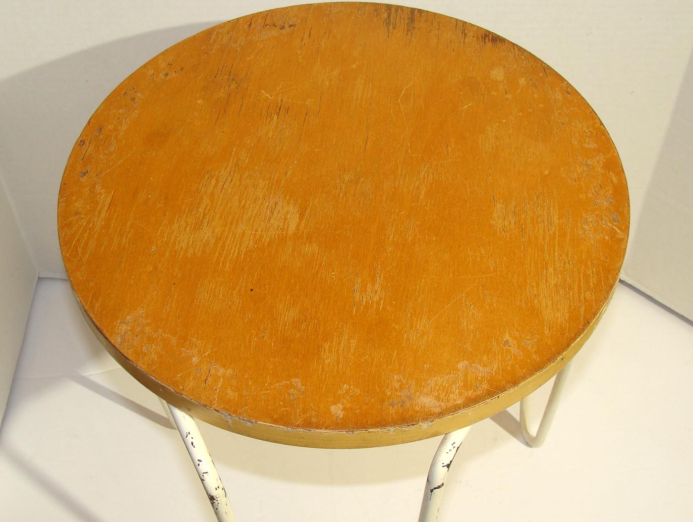 American Authentic Original Vintage Knoll Stacking Stool or Table For Sale