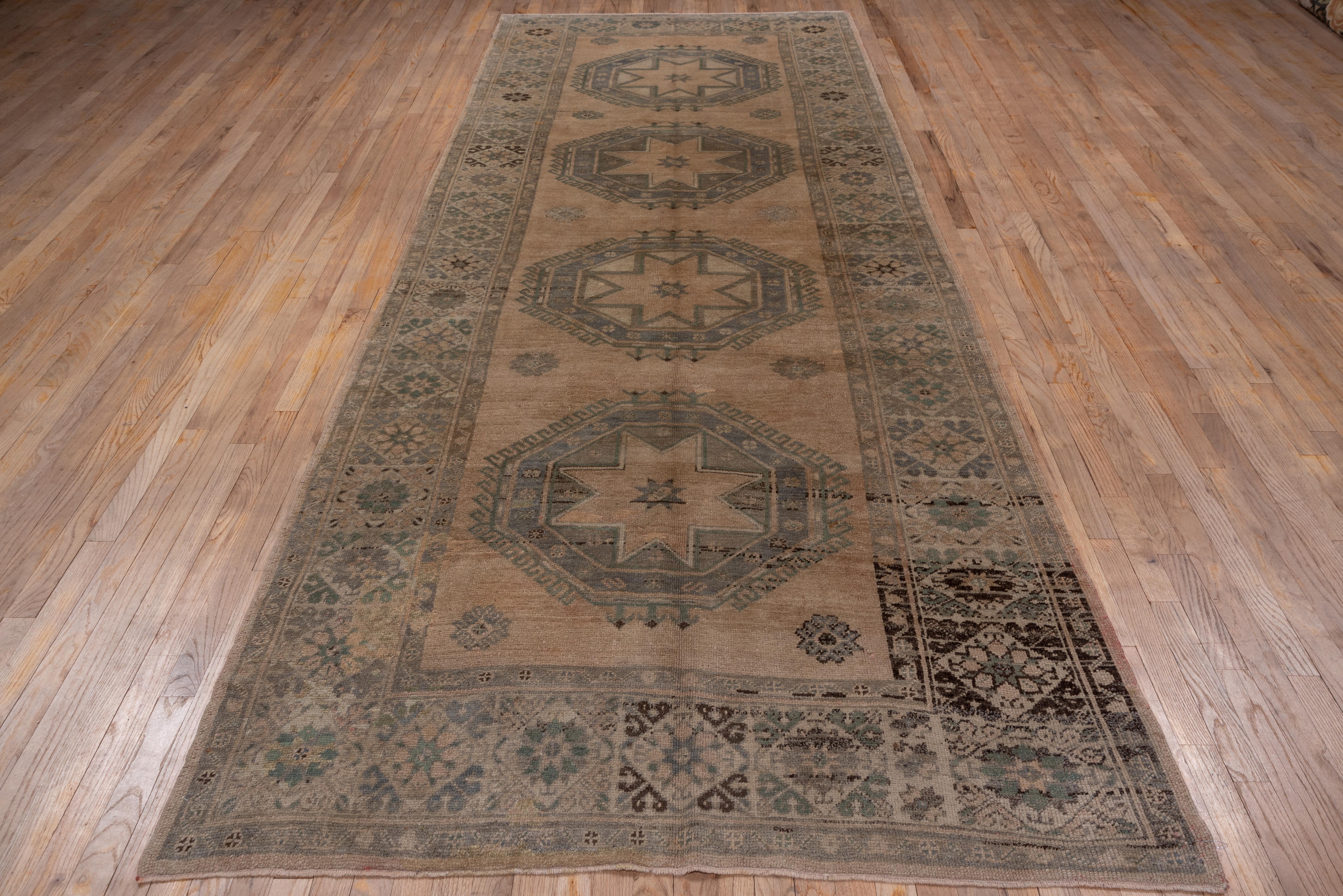 Hand-Knotted Antique Turkish Oushak Carpet, Circa 1930s For Sale