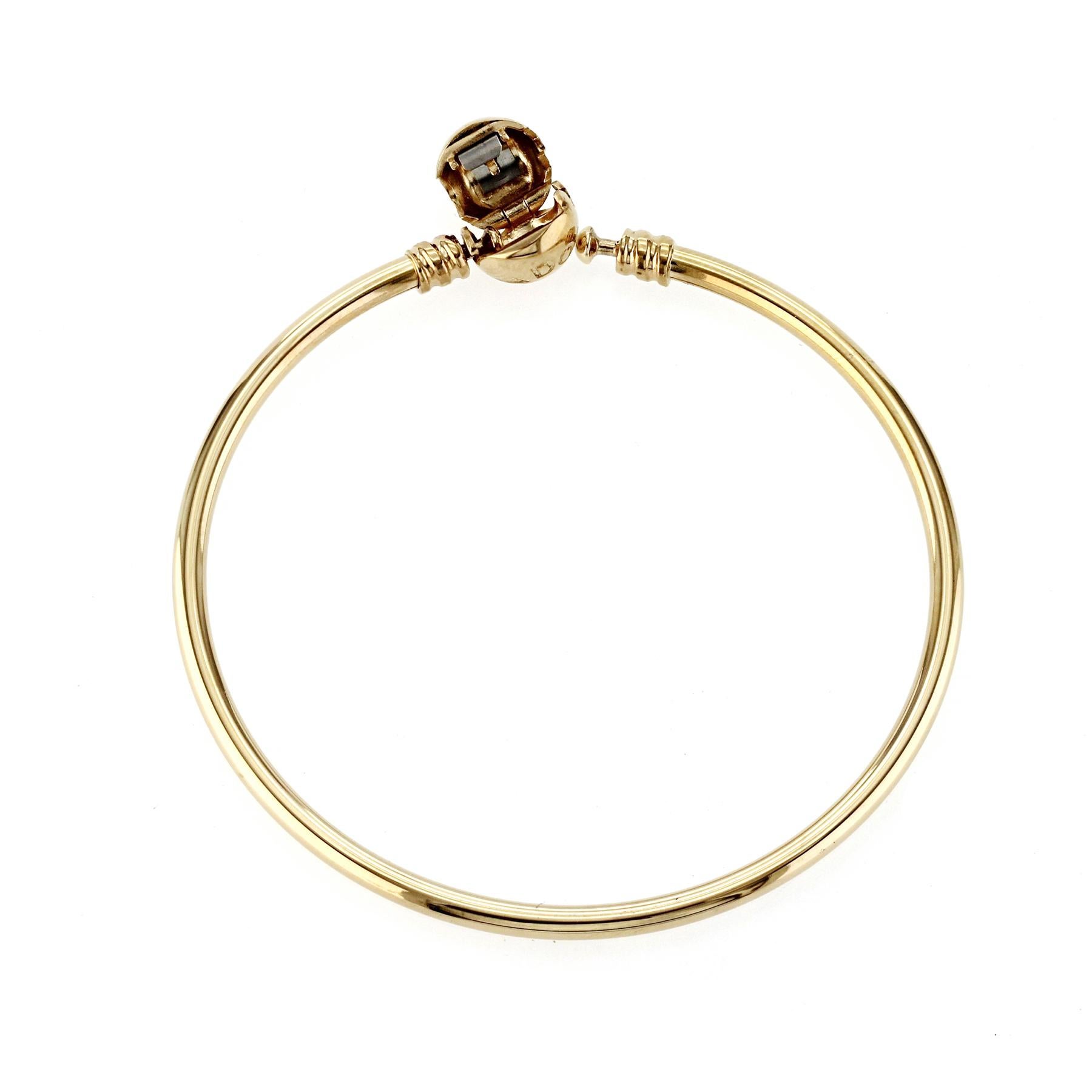 da uomo o donna Autentico braccialetto di charme Moments di Pandora in oro giallo 14K, misura 7