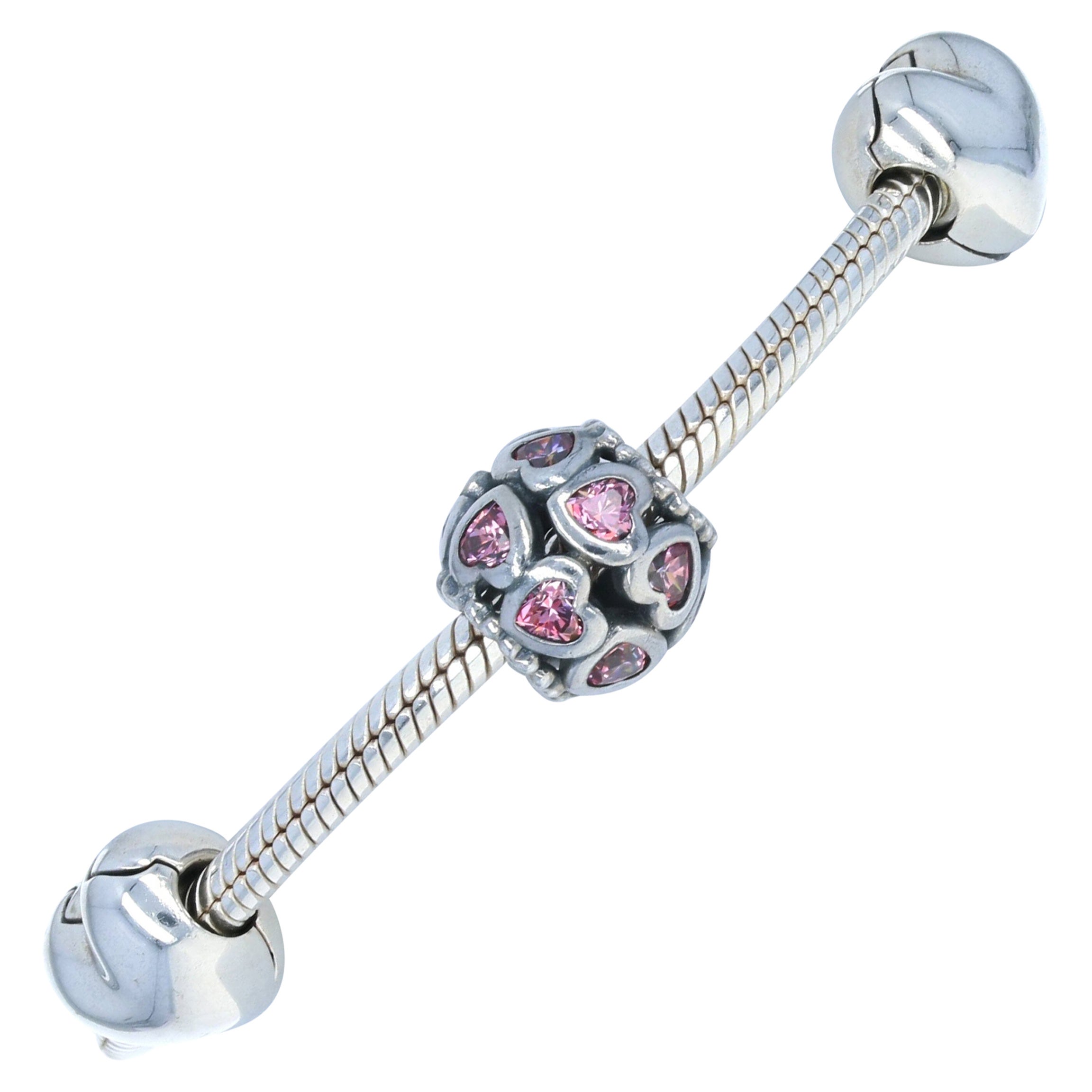 Authentische Pandora from the Heart Ltd Charm-Armband-Set Silber793019