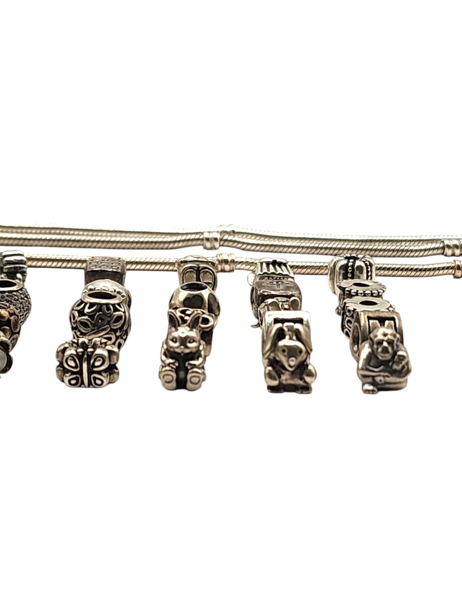 Authentic Pandora Lot of 35 Sterling Silver Charms & Bracelets #21364 For Sale 2