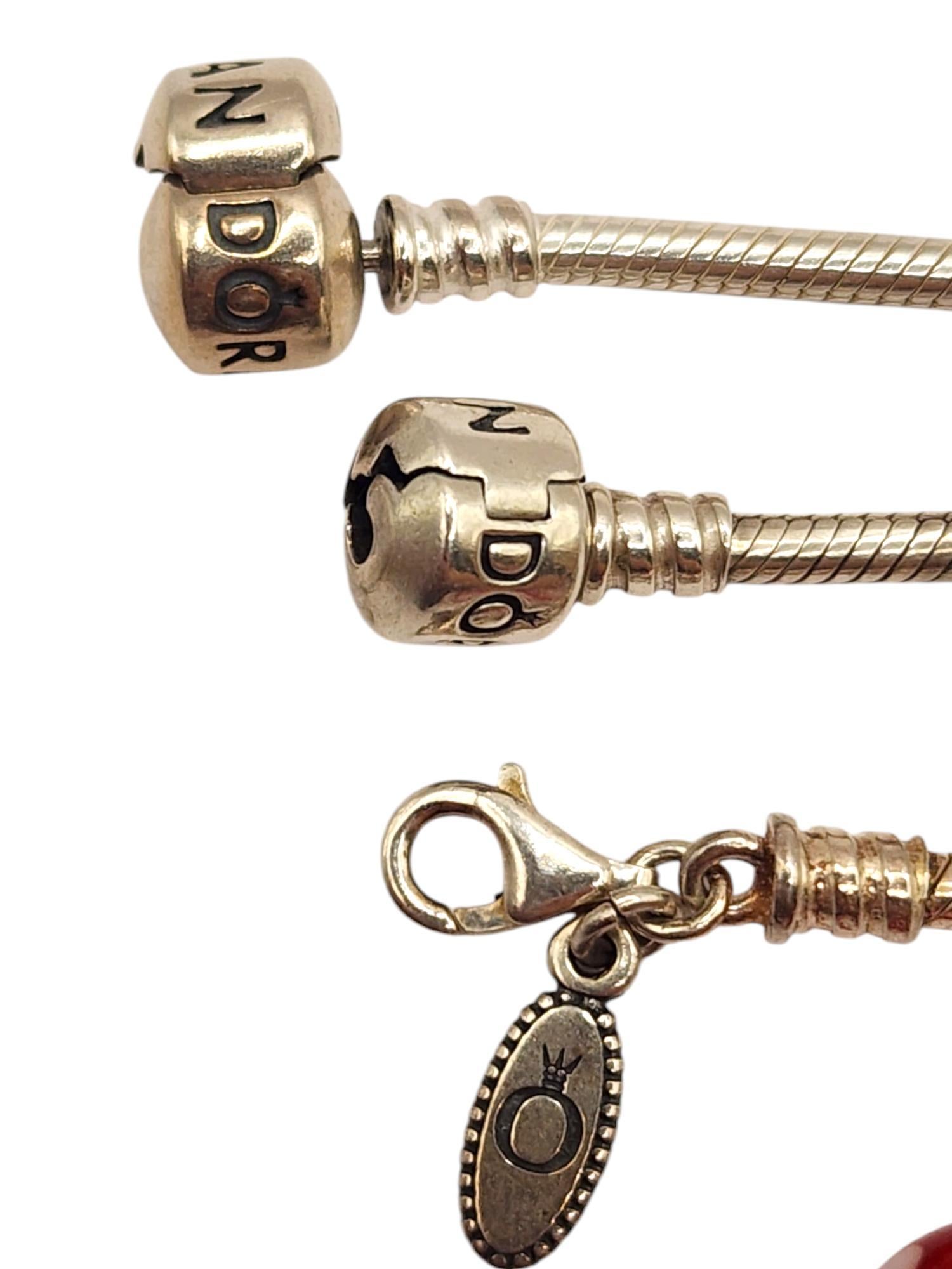 Authentic Pandora Lot of 35 Sterling Silver Charms & Bracelets #21364 For Sale 3