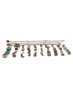 Authentische Pandora Charms & Armbänder aus Sterlingsilber, 39-teilig, #19918