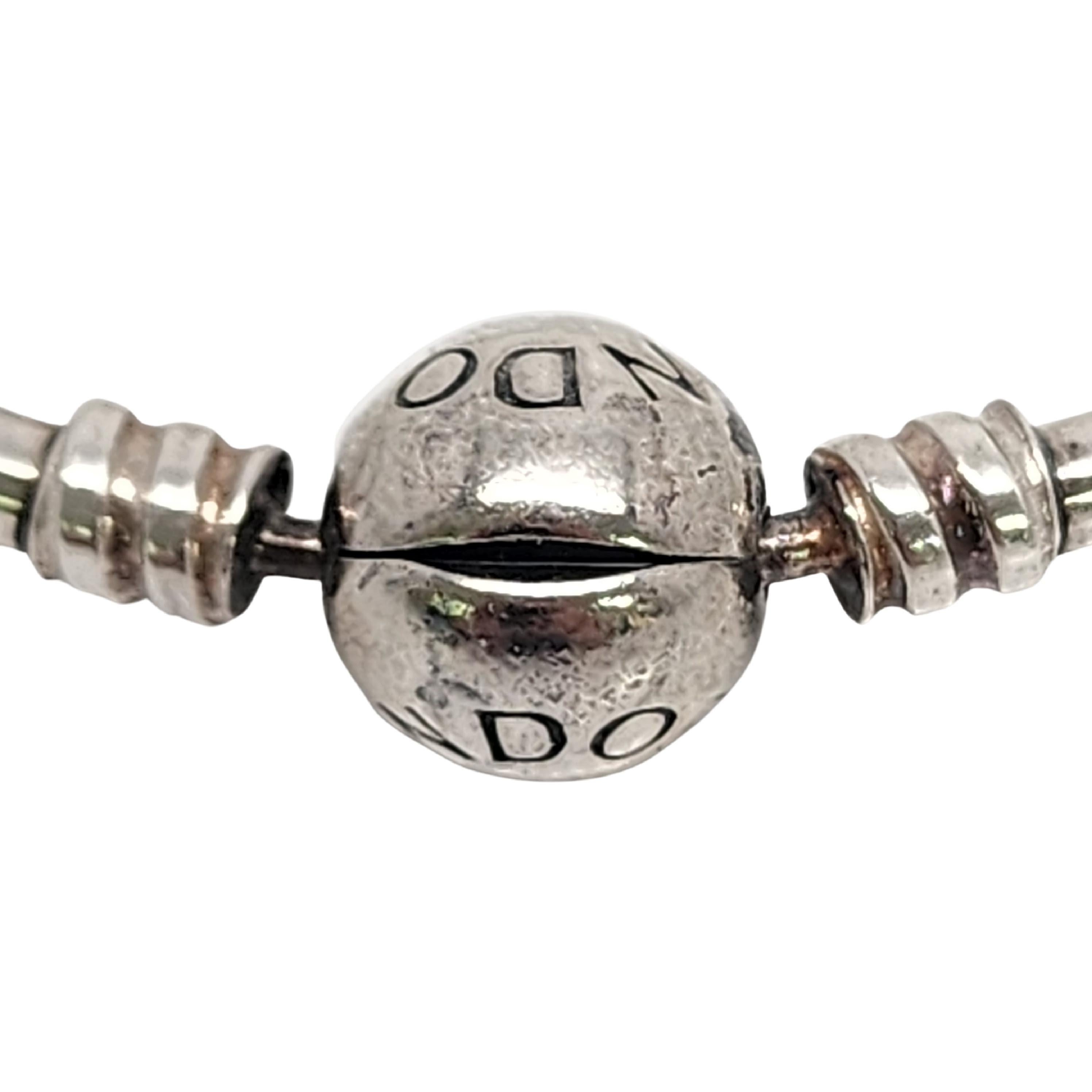 Authentic Pandora Moments Sterling Silver Bangle Bracelet (A) #15322 1