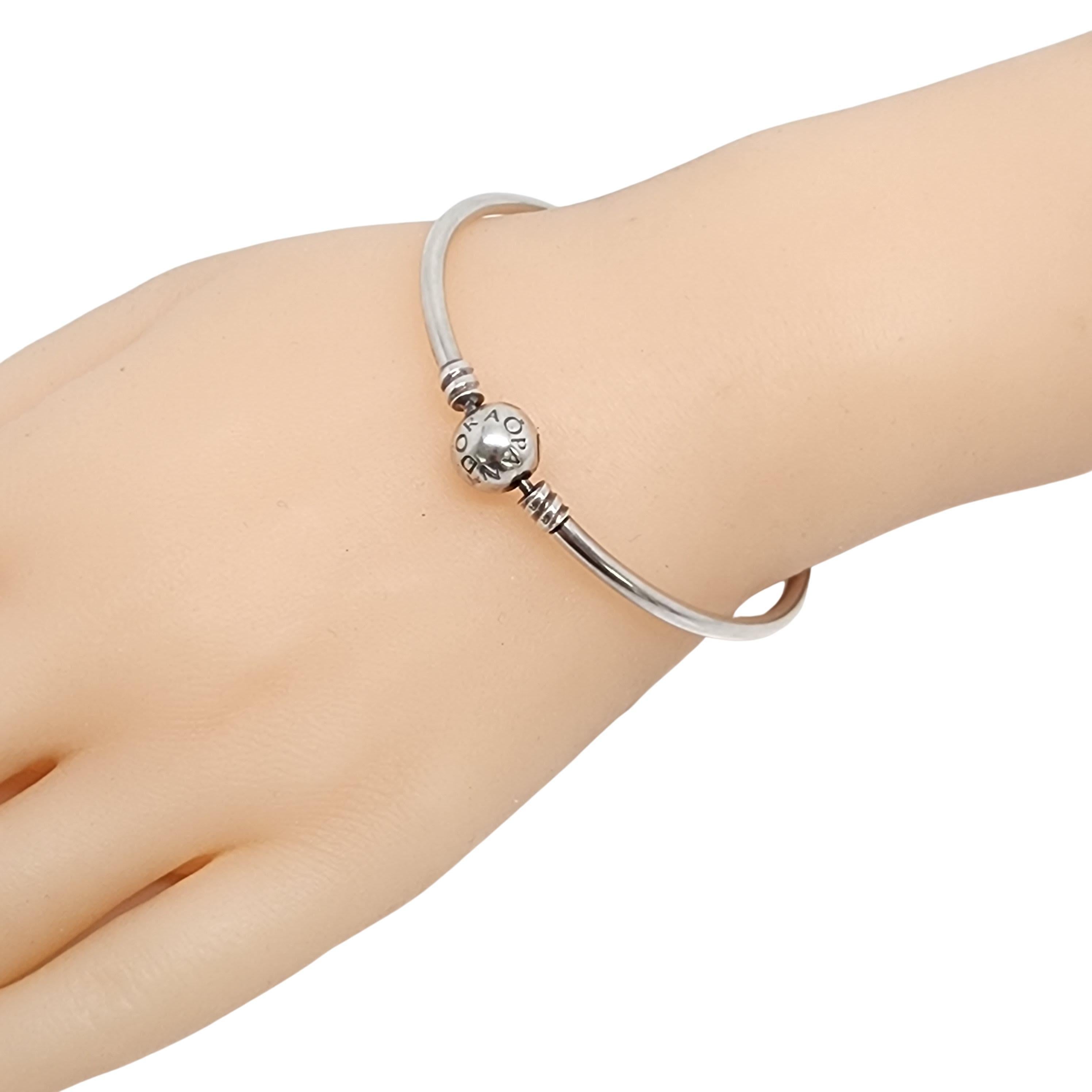 Authentic Pandora Moments Sterling Silver Bangle Bracelet (A) #15322 3