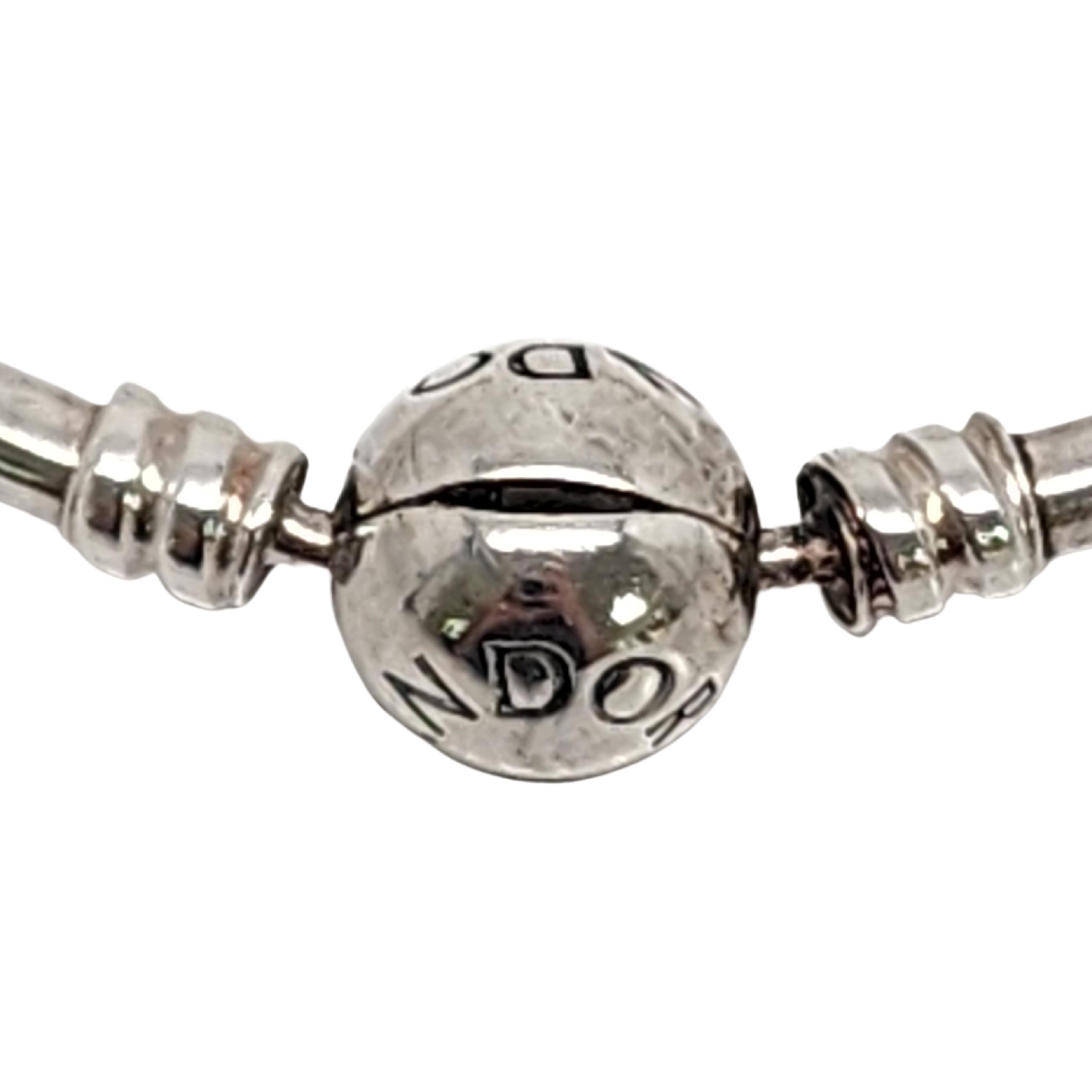 Authentic Pandora Moments Sterling Silver Bangle Bracelet (B) #15323 1