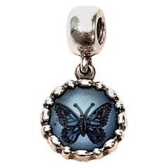 Authentische Pandora Sterling Silber Schmetterling Cameo Charm baumeln 790865CAM im Ruhestand