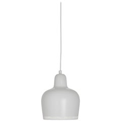 Authentic Pendant Light A330S "Golden Bell" in White by Alvar Aalto & Artek