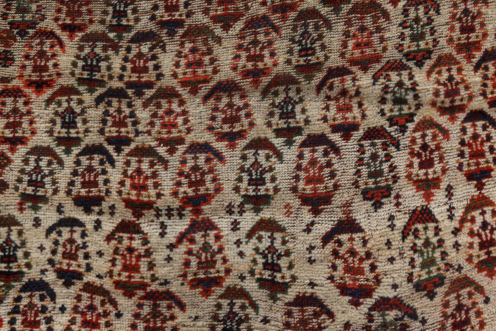 Noué à la main Authentique tapis persan Afshar en vente