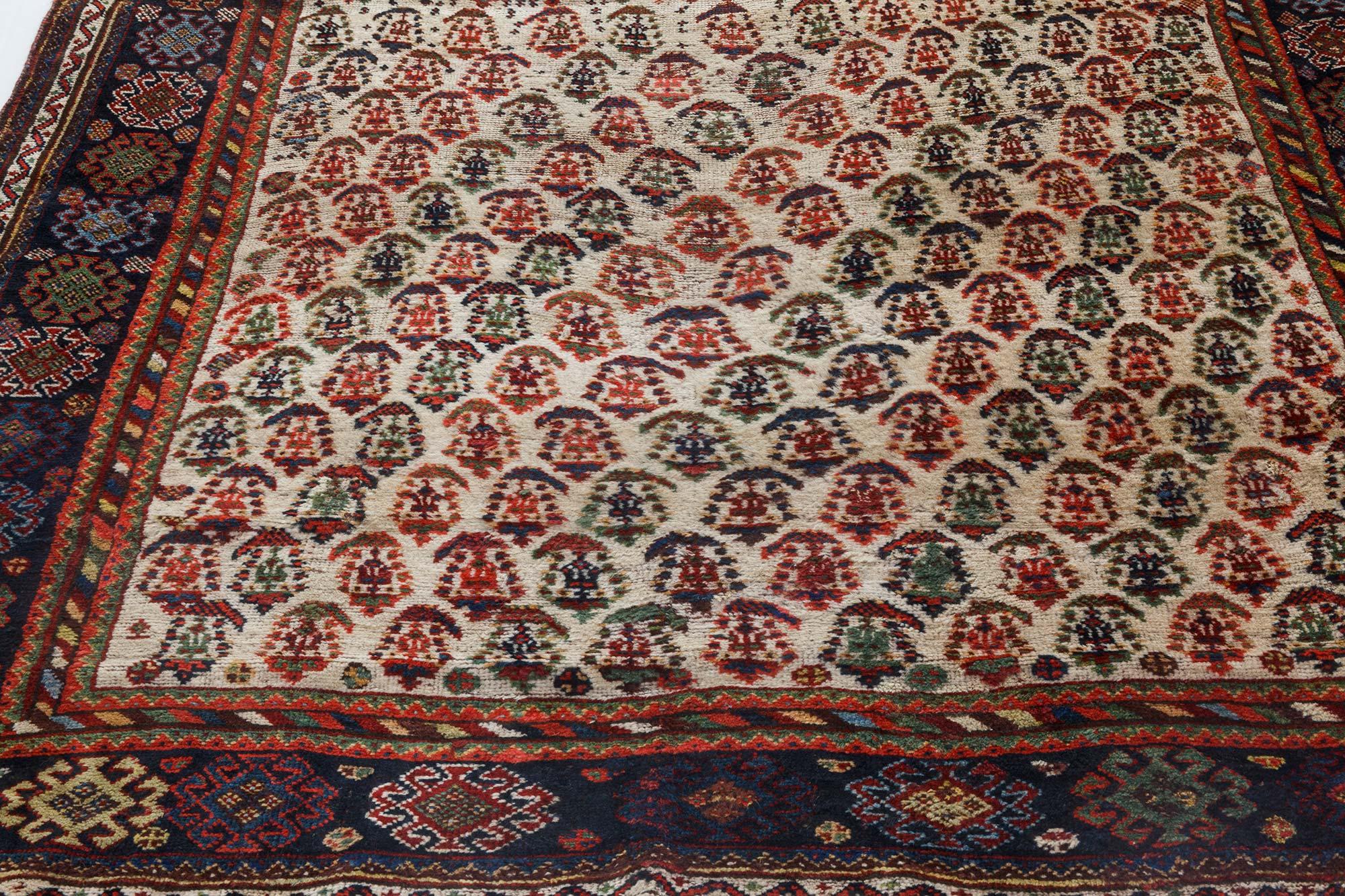 Laine Authentique tapis persan Afshar en vente