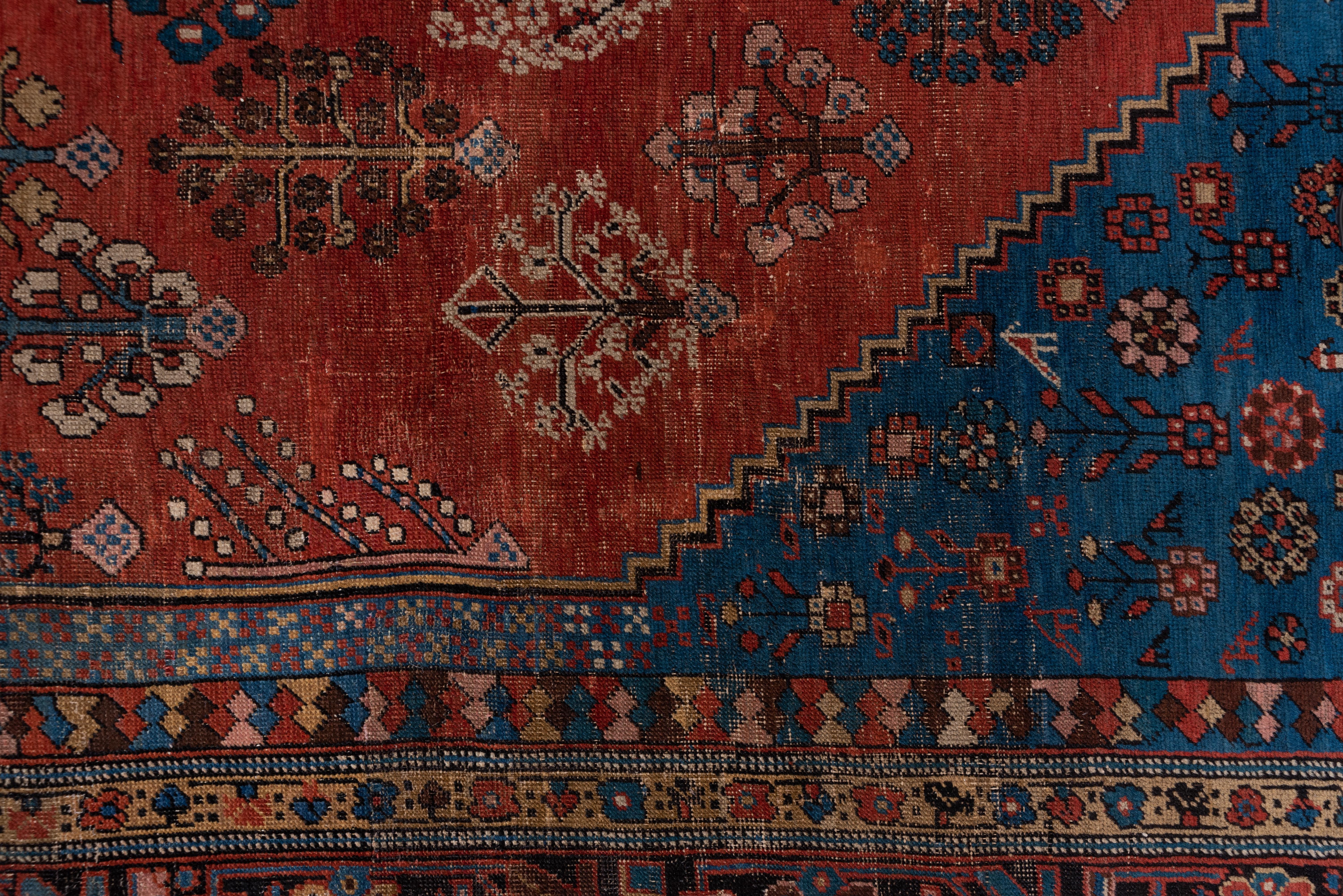 Wool Authentic Persian Bakhshayesh Carpet, Amazing Colors, Zanabaki Border