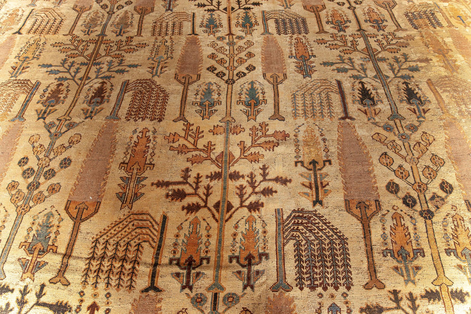 Tissé à la main Authentique tapis persan Bakhtiari en laine fait main en vente