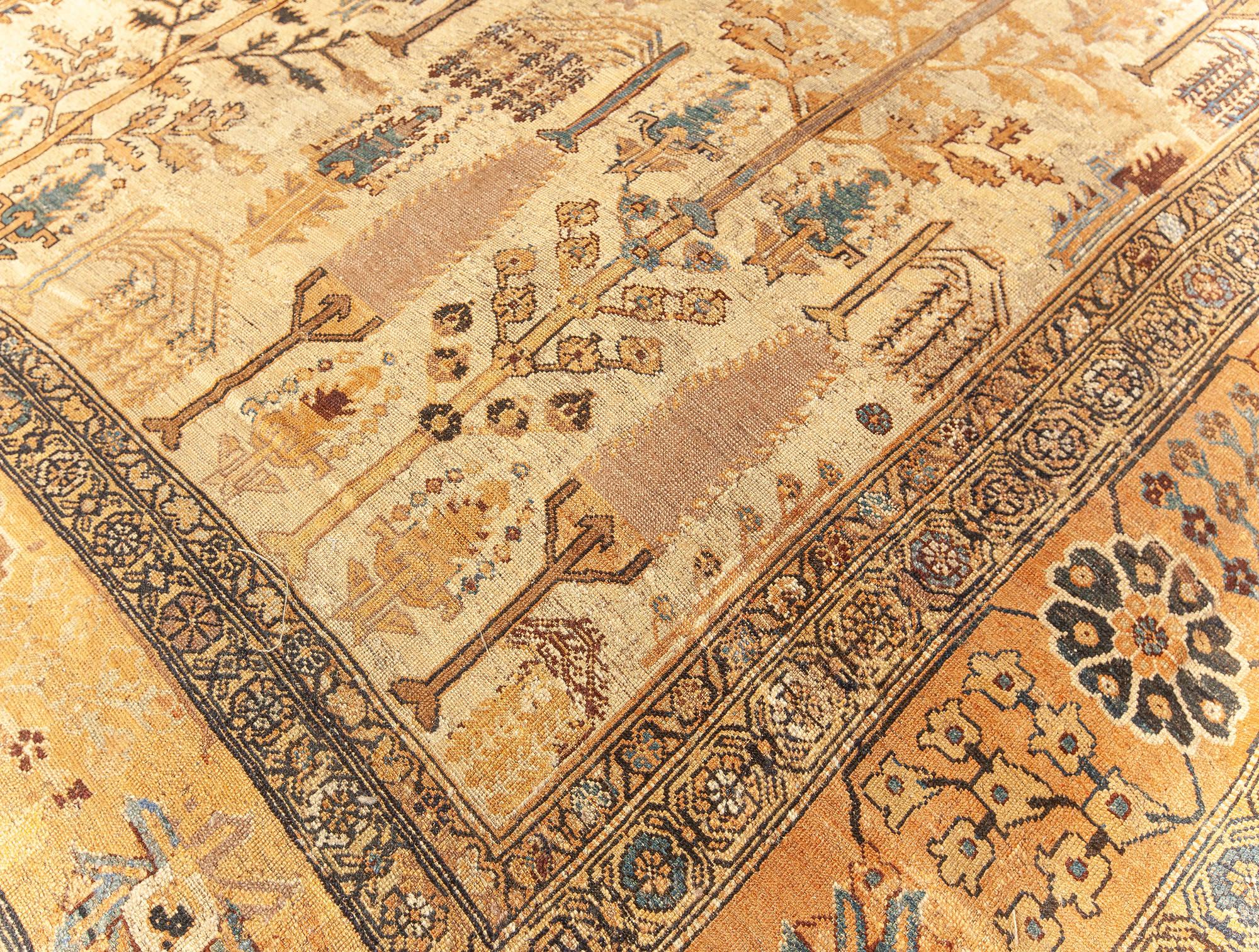 Laine Authentique tapis persan Bakhtiari en laine fait main en vente