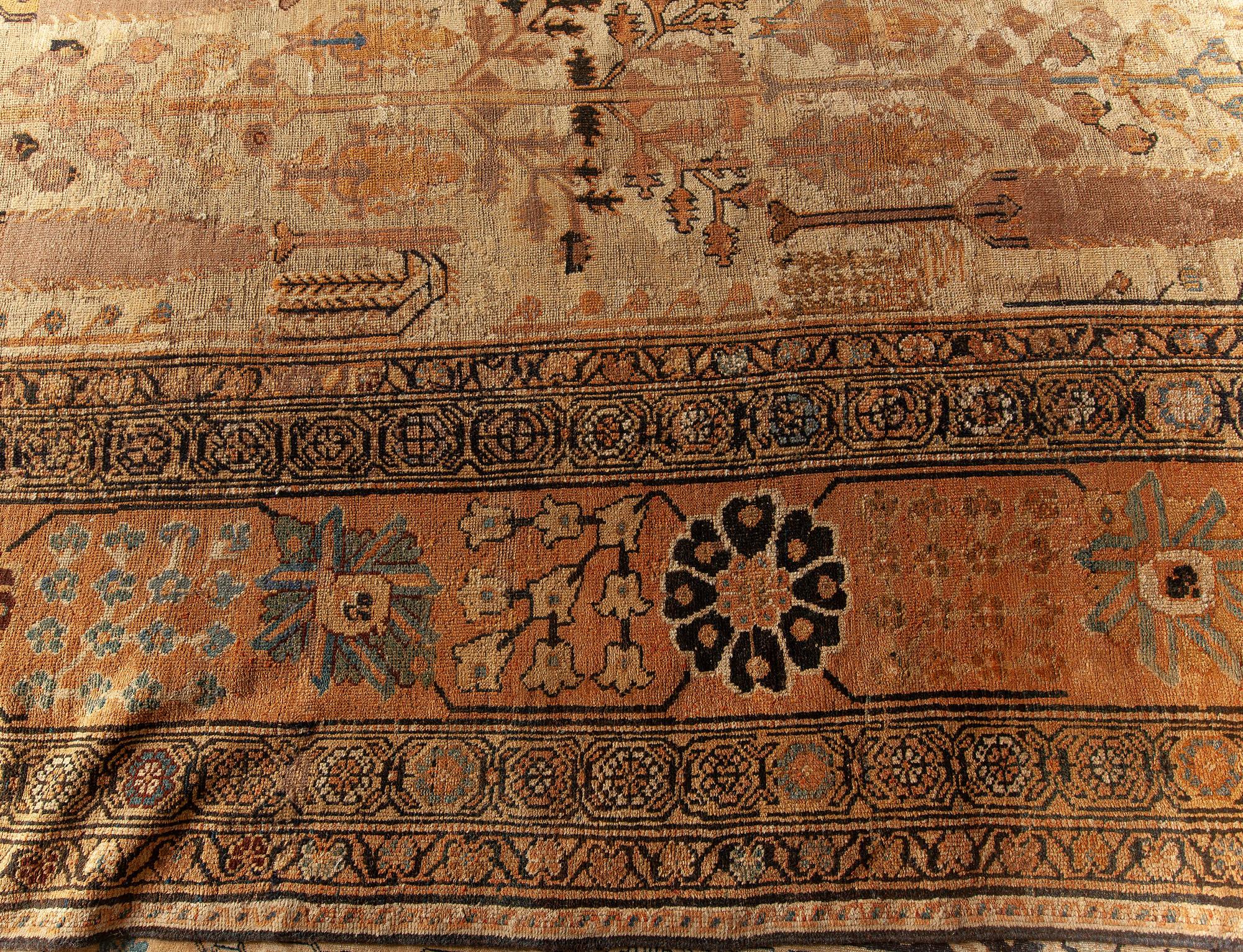 Authentique tapis persan Bakhtiari en laine fait main en vente 1
