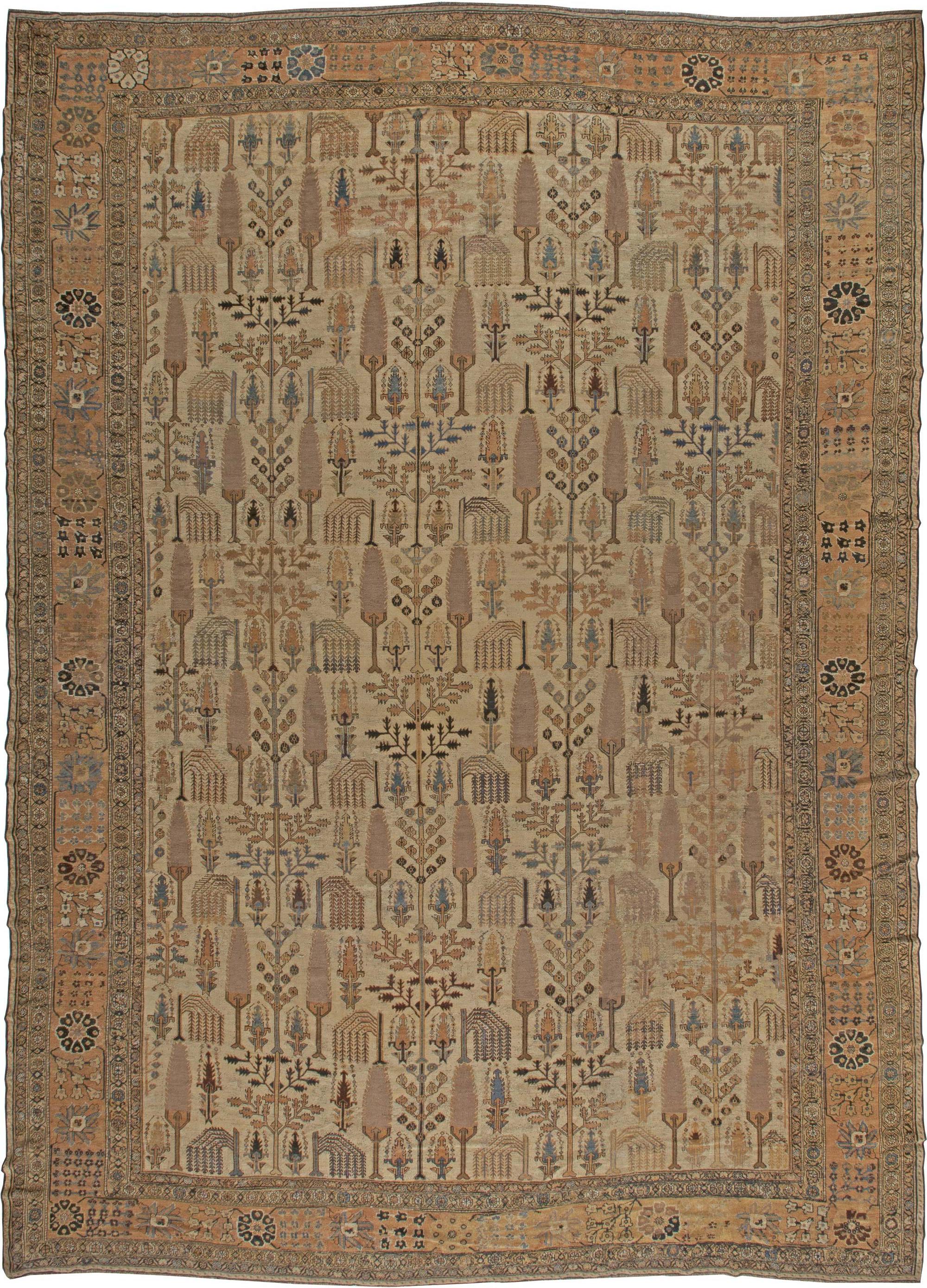 Authentic Persian Bakhtiari Handmade Wool Rug For Sale