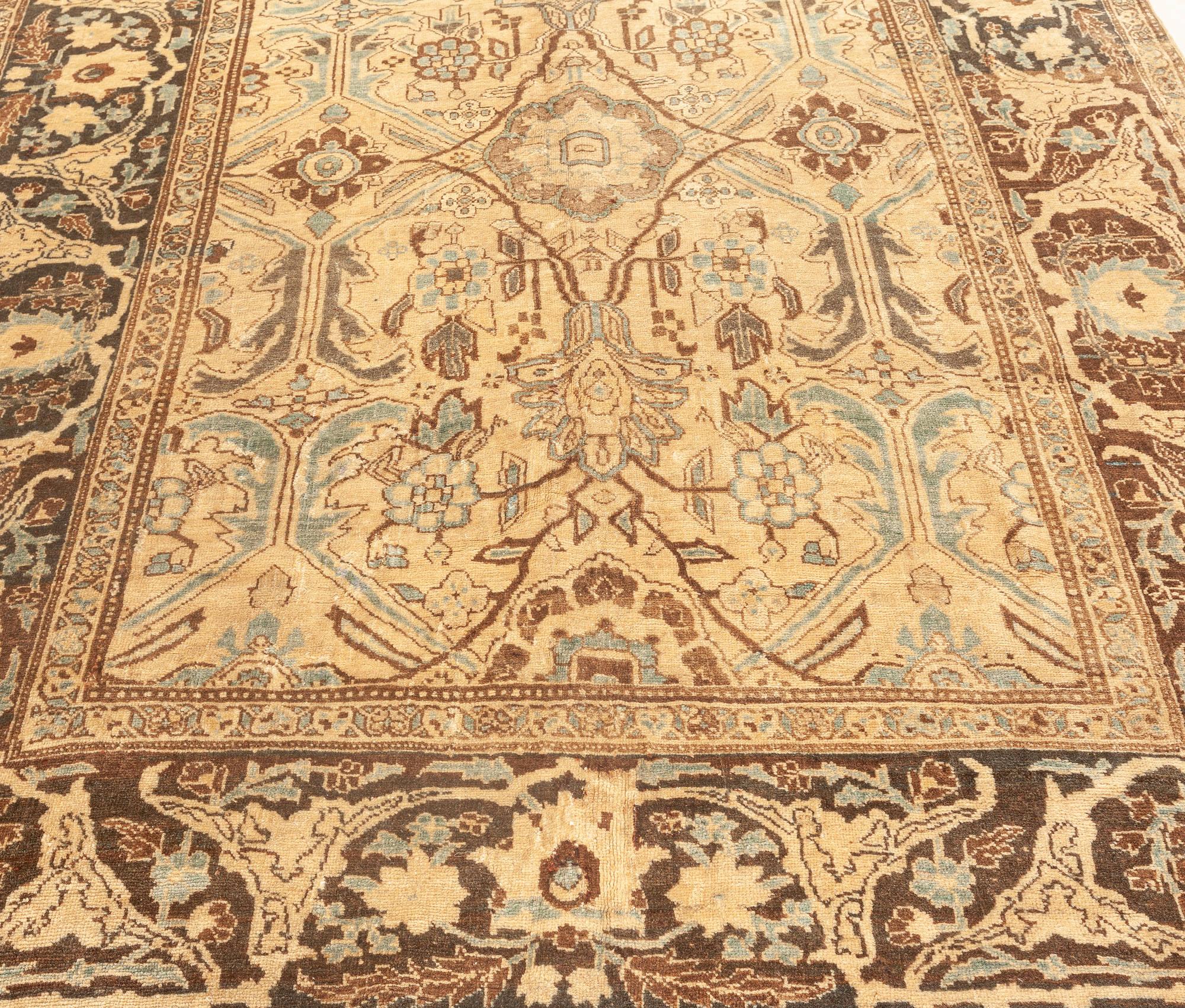 Tissé à la main Authentique tapis persan Bidjar Botanic fait à la main en vente