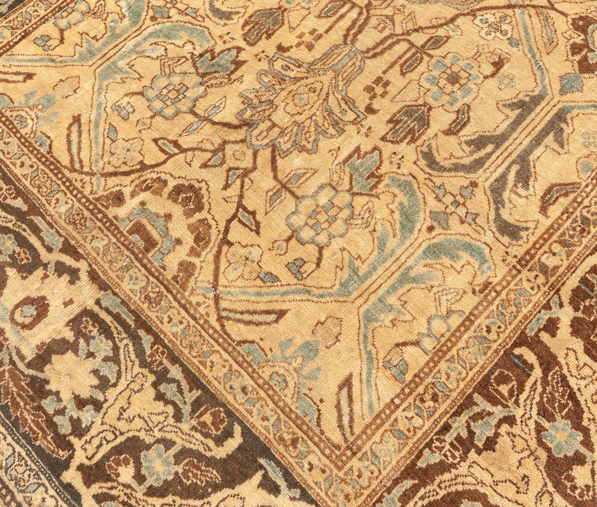 20ième siècle Authentique tapis persan Bidjar Botanic fait à la main en vente