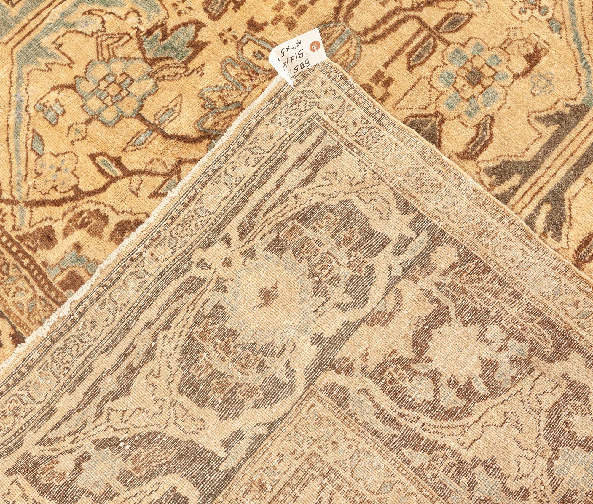 Authentique tapis persan Bidjar Botanic fait à la main en vente 1
