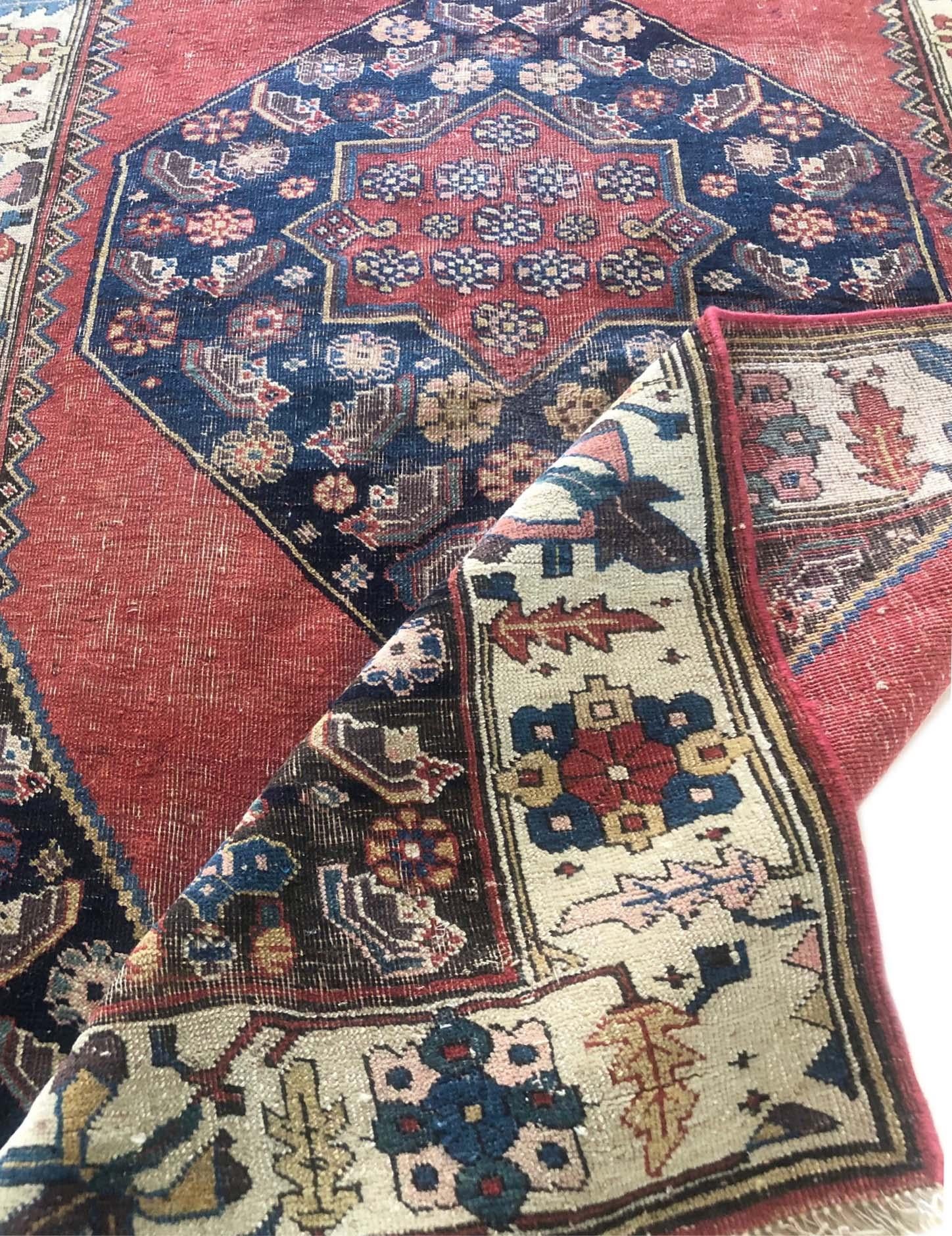 Authentic Persian Hand Knotted Antique Bijar Rug, circa 1880 2