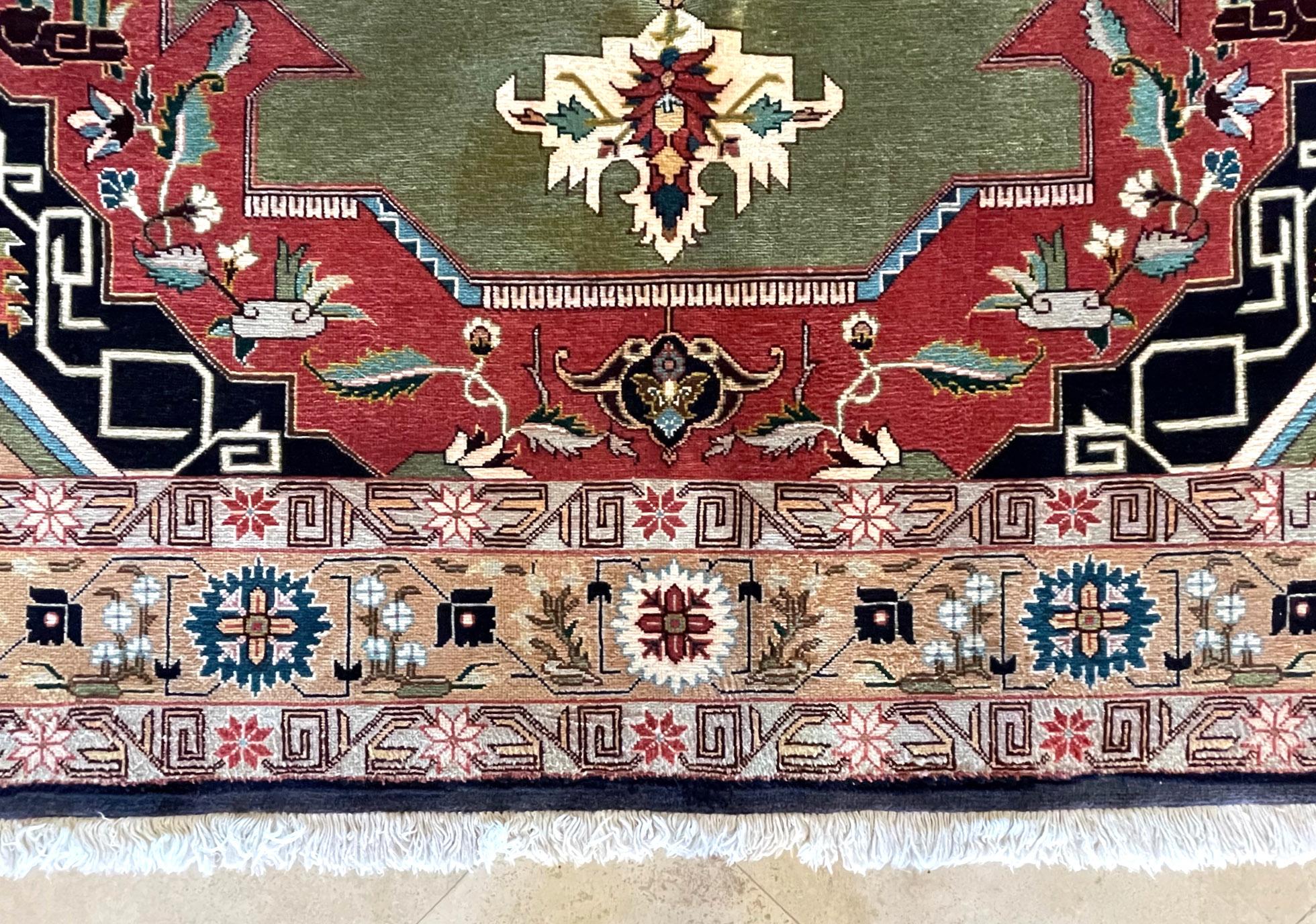 Persischer geometrischer Heriz-Teppich im Angebot 5