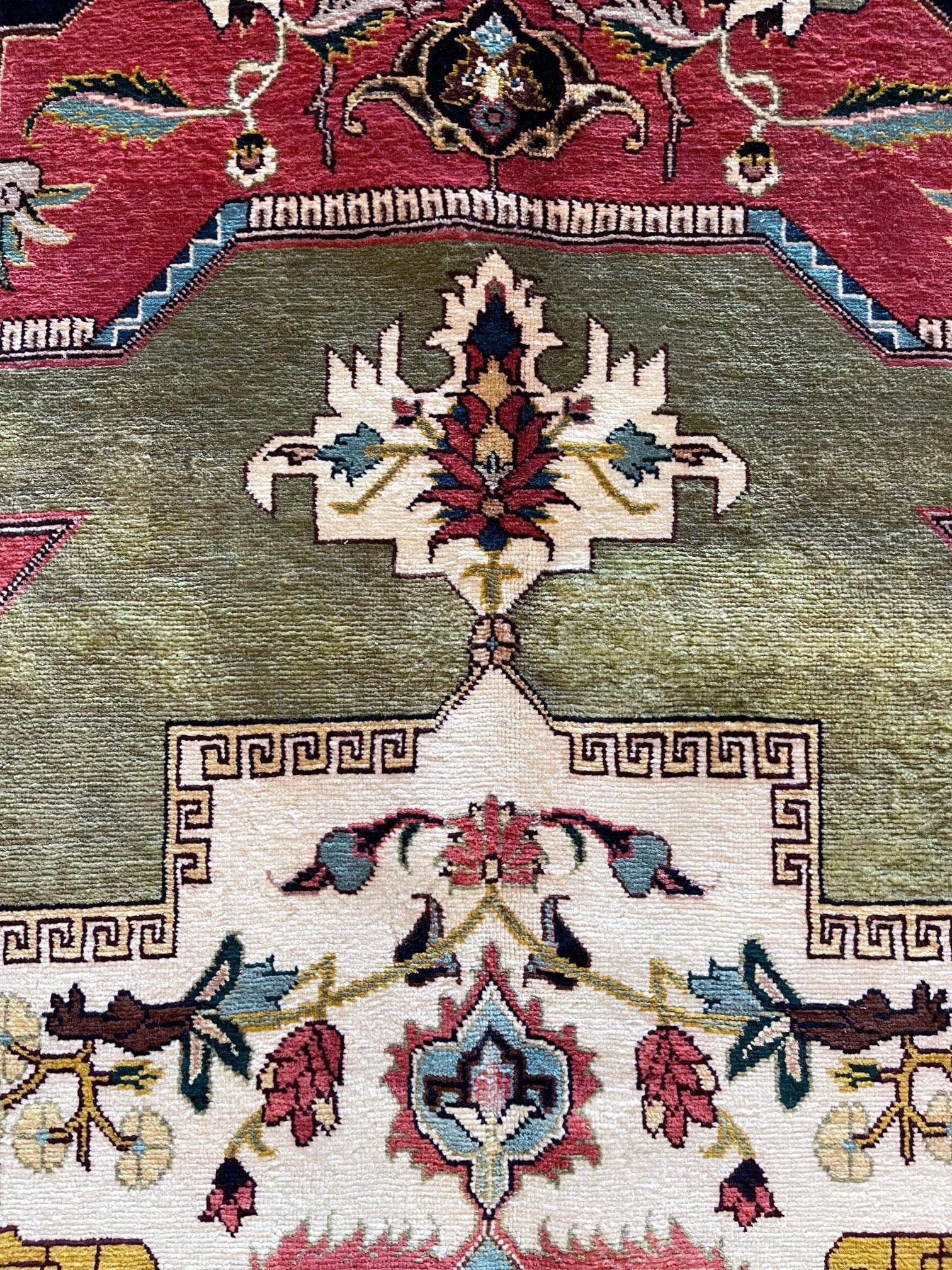 Persischer geometrischer Heriz-Teppich im Zustand „Gut“ im Angebot in San Diego, CA