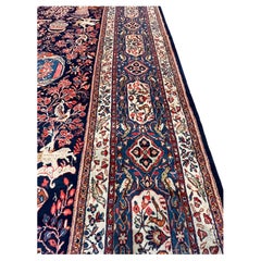 Persian Blue Sarouk Rug