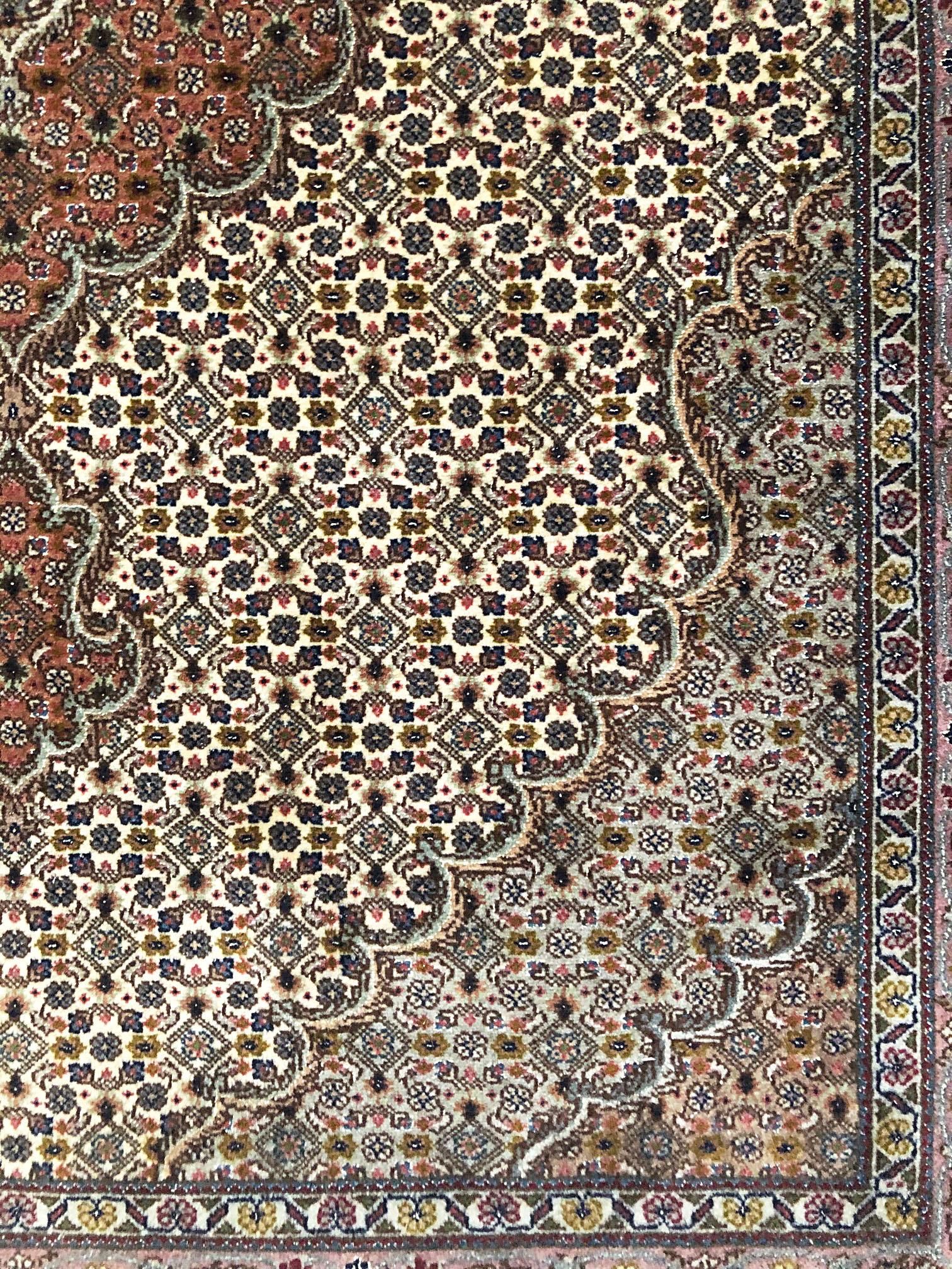 Persischer Fish Design Tabriz Läufer Teppich im Angebot 3