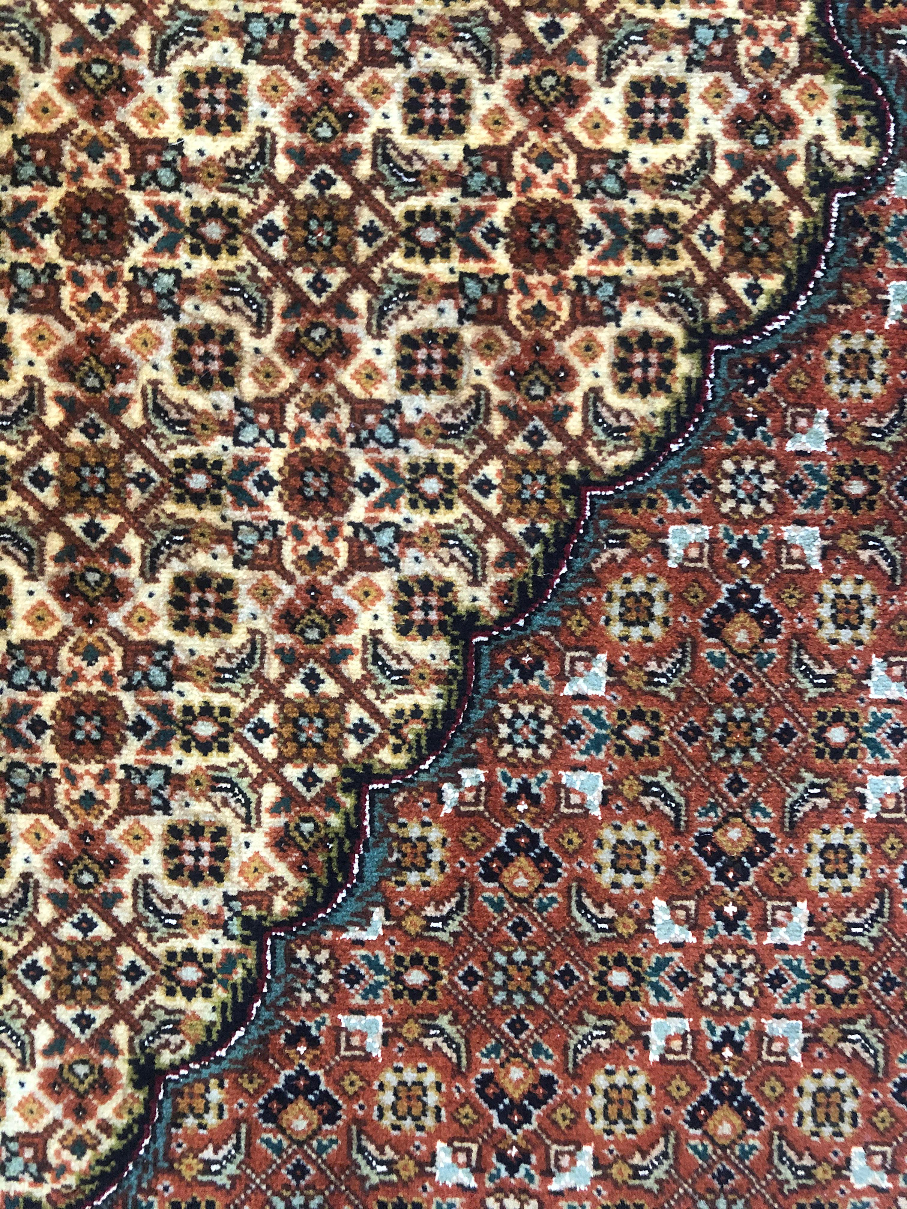 Persischer Fish Design Mahi Tabriz Teppich im Angebot 7