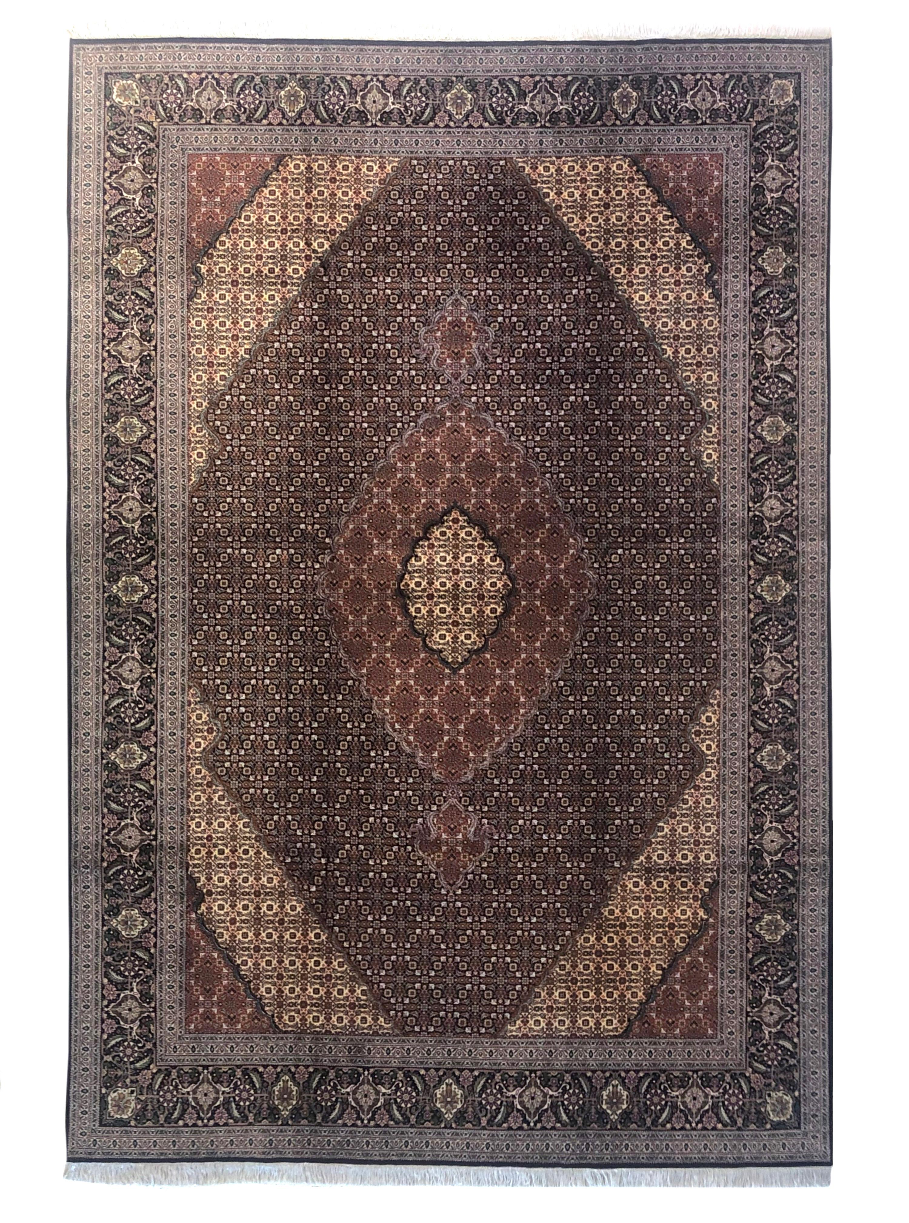 Persischer Fish Design Mahi Tabriz Teppich im Angebot 11