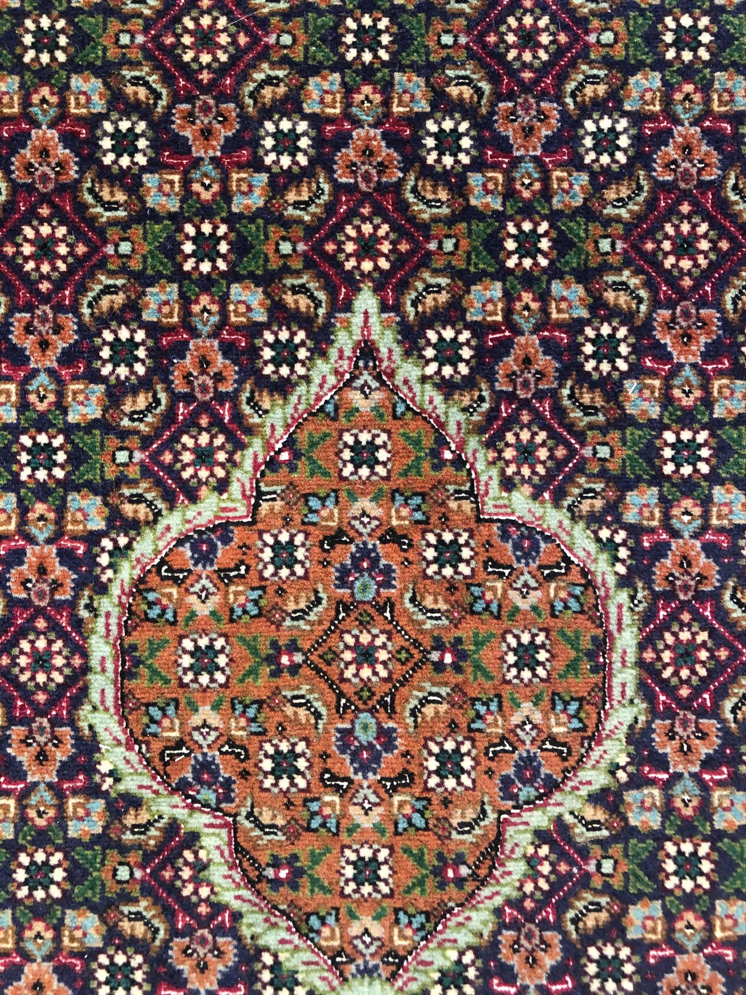 Mid-20th Century Authentic Persian Hand Knotted Medallion Fish Design 'Mahi' Tabriz Rug For Sale