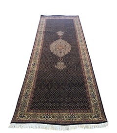 Persian Fish Design Tabriz Runner Rug