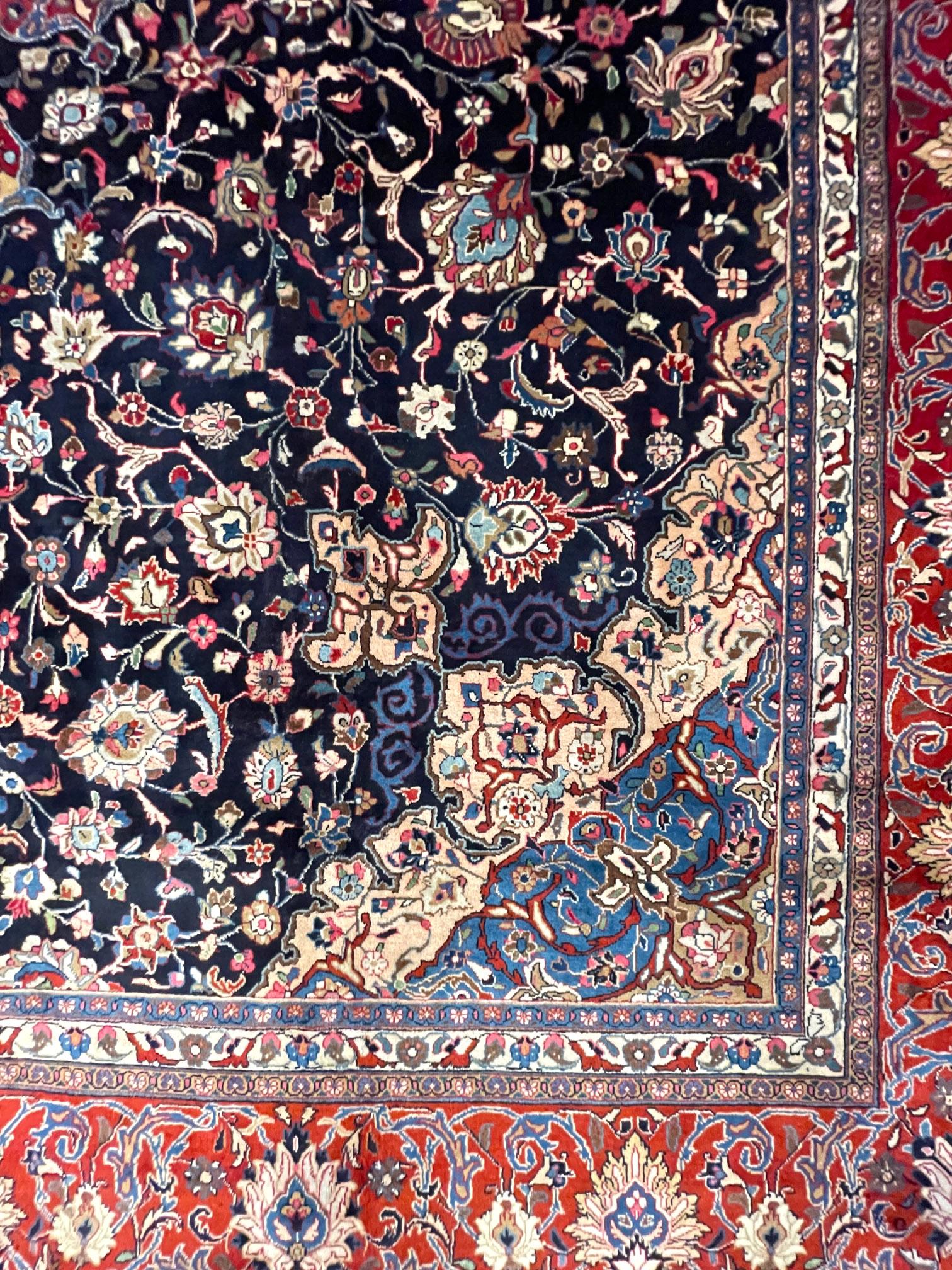 Persischer Sarouk-Teppich (Wolle) im Angebot