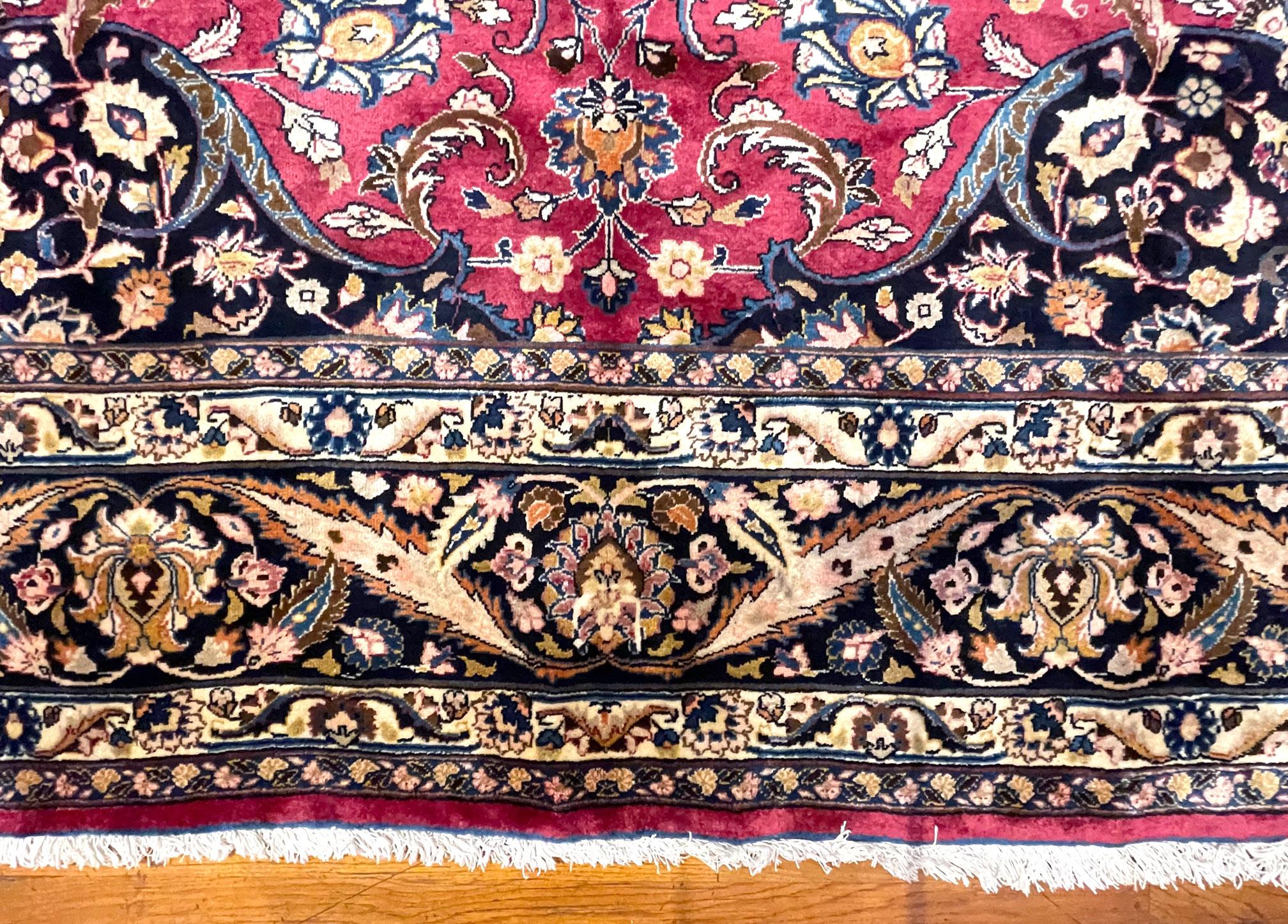 Persischer Mashad-Teppich im Angebot 4