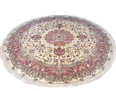 Persian Tabriz Round Rug
